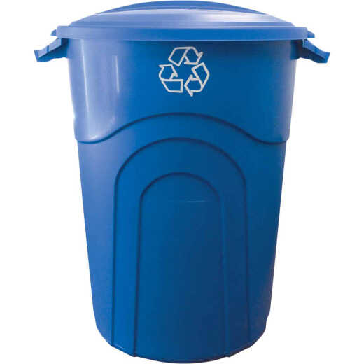 United Solutions 32 Gal. Recycling Trash Can with Lid